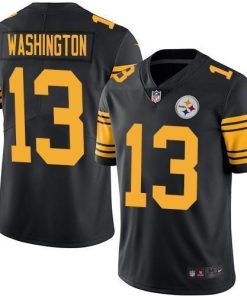 Nike Pittsburgh Steelers #13 James Washington Black Stitched NFL Limited Rush Jersey