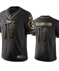 Nike Pittsburgh Steelers #13 James Washington Black Golden Limited Edition Stitched NFL Jersey