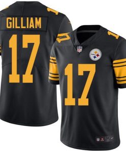 Nike Pittsburgh Steelers #17 Joe Gilliam Black Stitched NFL Limited Rush Jersey