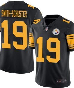 Nike Pittsburgh Steelers #19 JuJu Smith-Schuster Black Stitched NFL Limited Rush Jersey