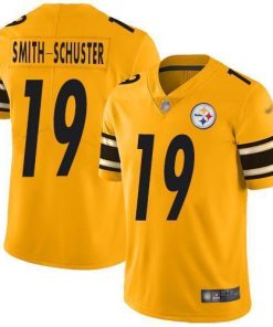 Nike Pittsburgh Steelers #19 JuJu Smith-Schuster Gold Stitched NFL Limited Inverted Legend Jersey