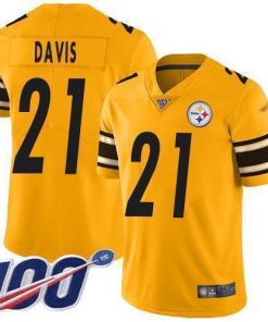 Nike Pittsburgh Steelers #21 Sean Davis Gold Stitched NFL Limited Inverted Legend 100th Season Jersey