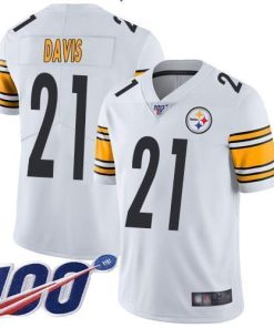 Nike Pittsburgh Steelers #21 Sean Davis White Stitched NFL 100th Season Vapor Limited Jersey