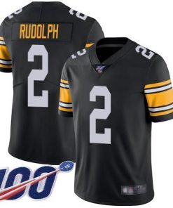 Nike Pittsburgh Steelers #2 Mason Rudolph Black Alternate Stitched NFL 100th Season Vapor Limited Jersey