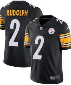 Nike Pittsburgh Steelers #2 Mason Rudolph Black Team Color Stitched NFL Vapor Untouchable Limited Jersey