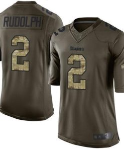 Nike Pittsburgh Steelers #2 Mason Rudolph Green Stitched NFL Limited 2015 Salute To Service Jersey
