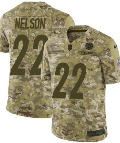 Nike Pittsburgh Steelers #22 Steven Nelson Camo Stitched NFL Limited 2018 Salute To Service Jersey