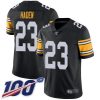 Nike Pittsburgh Steelers #23 Joe Haden Black Alternate Stitched NFL 100th Season Vapor Limited Jersey