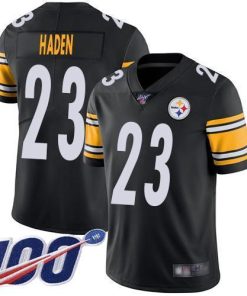 Nike Pittsburgh Steelers #23 Joe Haden Black Team Color Stitched NFL 100th Season Vapor Limited Jersey