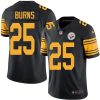 Nike Pittsburgh Steelers #25 Artie Burns Black Stitched NFL Limited Rush Jersey