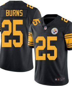 Nike Pittsburgh Steelers #25 Artie Burns Black Stitched NFL Limited Rush Jersey