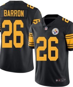 Nike Pittsburgh Steelers #26 Mark Barron Black Stitched NFL Limited Rush Jersey
