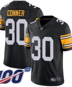 Nike Pittsburgh Steelers #30 James Conner Black Alternate Stitched NFL 100th Season Vapor Limited Jersey