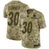 Nike Pittsburgh Steelers #30 James Conner Camo Stitched NFL Limited 2018 Salute To Service Jersey
