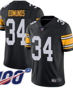 Nike Pittsburgh Steelers #34 Terrell Edmunds Black Alternate Stitched NFL 100th Season Vapor Limited Jersey