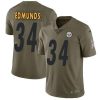 Nike Pittsburgh Steelers #34 Terrell Edmunds Olive Stitched NFL Limited 2017 Salute To Service Jersey