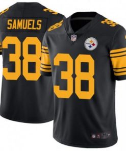 Nike Pittsburgh Steelers #38 Jaylen Samuels Black Stitched NFL Limited Rush Jersey