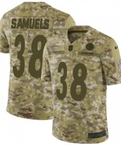 Nike Pittsburgh Steelers #38 Jaylen Samuels Camo Stitched NFL Limited 2018 Salute to Service Jersey