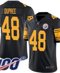 Nike Pittsburgh Steelers #48 Bud Dupree Black Stitched NFL Limited Rush 100th Season Jersey