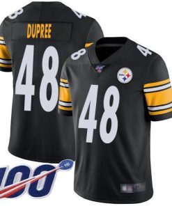 Nike Pittsburgh Steelers #48 Bud Dupree Black Team Color Stitched NFL 100th Season Vapor Limited Jersey