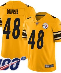 Nike Pittsburgh Steelers #48 Bud Dupree Gold Stitched NFL Limited Inverted Legend 100th Season Jersey