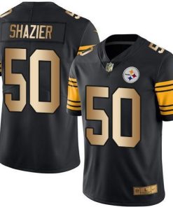 Nike Pittsburgh Steelers #50 Ryan Shazier Black Stitched NFL Limited Gold Rush Jersey