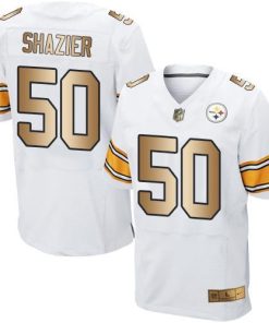 Nike Pittsburgh Steelers #50 Ryan Shazier White Stitched NFL Elite Gold Jersey