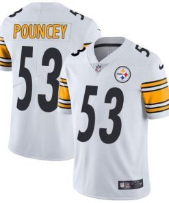 Nike Pittsburgh Steelers #53 Maurkice Pouncey White Stitched NFL Vapor Untouchable Limited Jersey