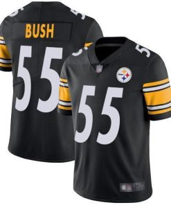 Nike Pittsburgh Steelers #55 Devin Bush Black Team Color Stitched NFL Vapor Untouchable Limited Jersey
