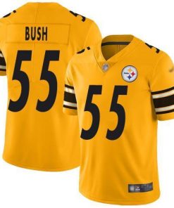 Nike Pittsburgh Steelers #55 Devin Bush Gold Stitched NFL Limited Inverted Legend Jersey