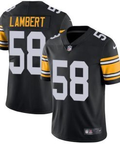 Nike Pittsburgh Steelers #58 Jack Lambert Black Alternate Stitched NFL Vapor Untouchable Limited Jersey