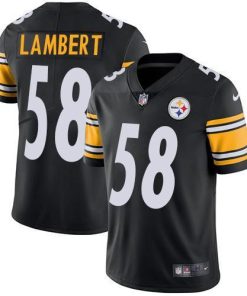 Nike Pittsburgh Steelers #58 Jack Lambert Black Team Color Stitched NFL Vapor Untouchable Limited Jersey
