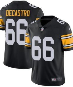 Nike Pittsburgh Steelers #66 David DeCastro Black Alternate Stitched NFL Vapor Untouchable Limited Jersey