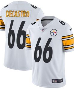 Nike Pittsburgh Steelers #66 David DeCastro White Stitched NFL Vapor Untouchable Limited Jersey