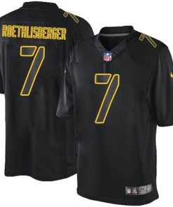 Nike Pittsburgh Steelers #7 Ben Roethlisberger Black Stitched NFL Impact Limited Jersey