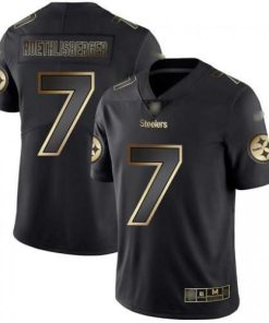Nike Pittsburgh Steelers #7 Ben Roethlisberger Black/Gold Stitched NFL Vapor Untouchable Limited Jersey