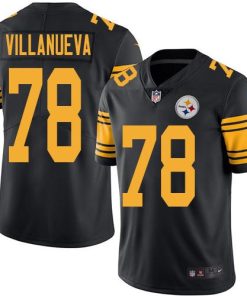 Nike Pittsburgh Steelers #78 Alejandro Villanueva Black Stitched NFL Limited Rush Jersey