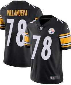 Nike Pittsburgh Steelers #78 Alejandro Villanueva Black Team Color Stitched NFL Vapor Untouchable Limited Jersey