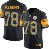 Nike Pittsburgh Steelers #78 Alejandro Villanueva Black/Camo Stitched NFL Limited Rush Jersey