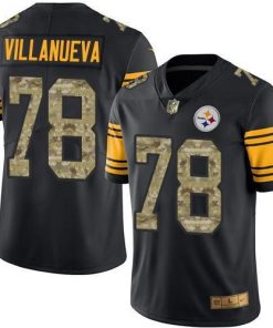 Nike Pittsburgh Steelers #78 Alejandro Villanueva Black/Camo Stitched NFL Limited Rush Jersey