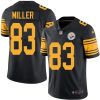 Nike Pittsburgh Steelers #83 Heath Miller Black Stitched NFL Limited Rush Jersey