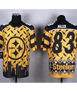 Nike Pittsburgh Steelers #83 Heath Miller Gold Stitched NFL Elite Noble Fashion Jersey