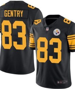 Nike Pittsburgh Steelers #83 Zach Gentry Black Stitched NFL Limited Rush Jersey