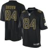 Nike Pittsburgh Steelers #84 Antonio Brown Black Stitched NFL Impact Limited Jersey