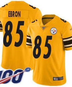 Nike Pittsburgh Steelers #85 Eric Ebron Gold Stitched NFL Limited Inverted Legend 100th Season Jersey
