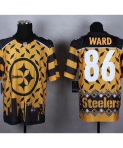 Nike Pittsburgh Steelers #86 Hines Ward Gold Stitched NFL Elite Noble Fashion Jersey