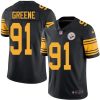 Nike Pittsburgh Steelers #91 Kevin Greene Black Stitched NFL Limited Rush Jersey