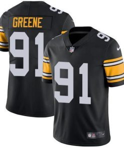Nike Pittsburgh Steelers #91 Kevin Greene Black Alternate Stitched NFL Vapor Untouchable Limited Jersey