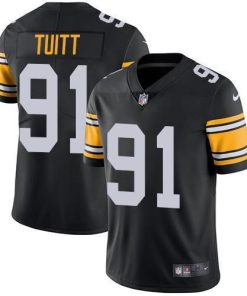 Nike Pittsburgh Steelers #91 Stephon Tuitt Black Alternate Stitched NFL Vapor Untouchable Limited Jersey