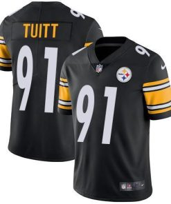 Nike Pittsburgh Steelers #91 Stephon Tuitt Black Team Color Stitched NFL Vapor Untouchable Limited Jersey